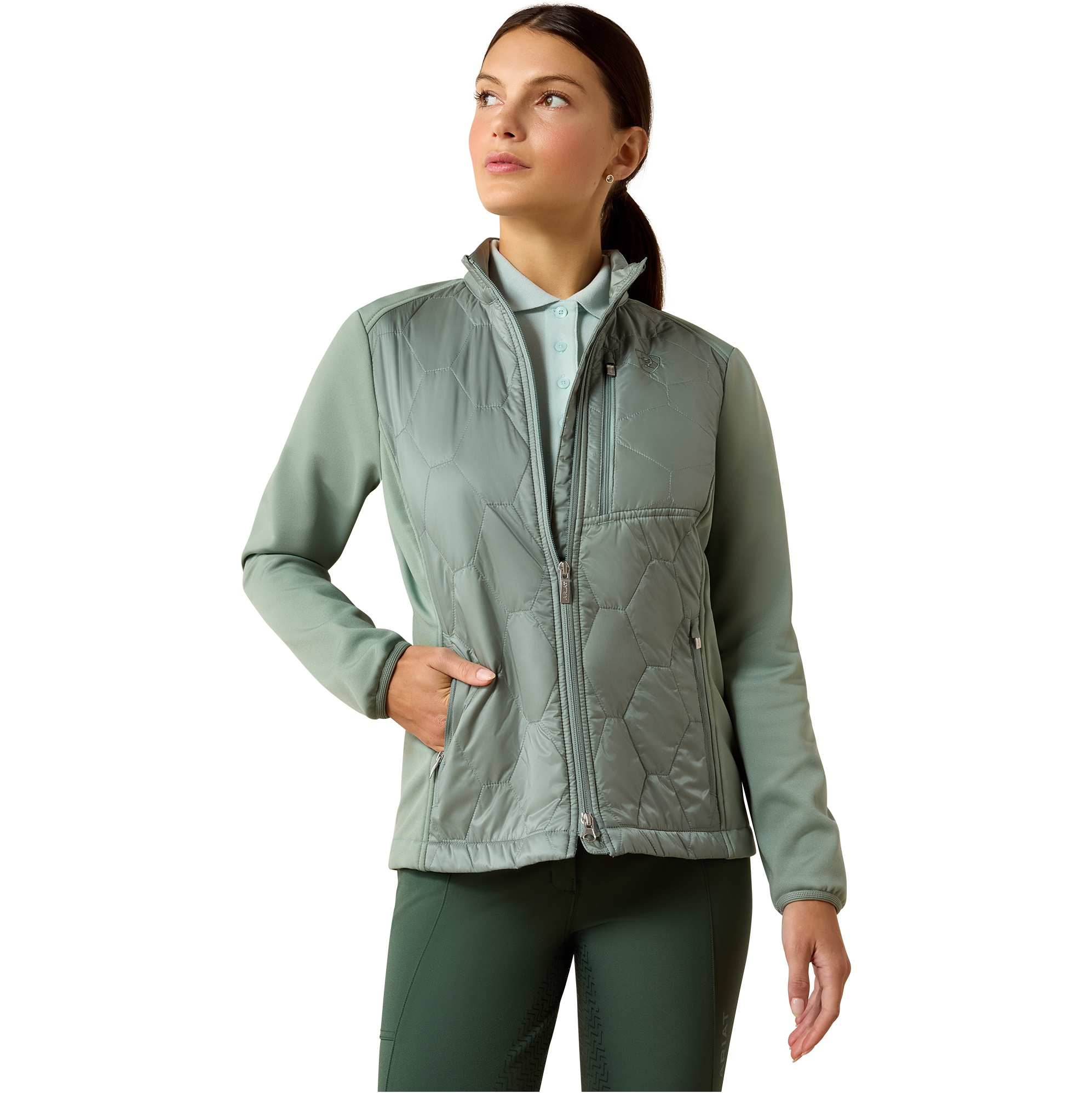 2026 Ariat Damen Fusion Insulated Jacke 10071502 - Chinois Green